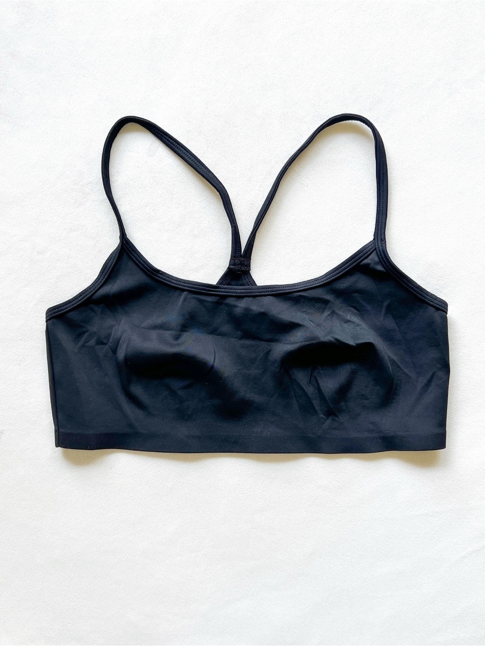 Black Seamless Racerback Bralette